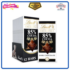EXCELLENCE 85% Cocoa Dark Chocolate Bar, Dark Chocolate Candy, 3.5 Oz. (12 Pack)