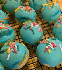 24 Italian Cookies Homemade Fresh Baked To Order Lemon Icing PICK YOUR OWN COLOR