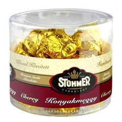 Stühmer Filled Dark Chocolate with Cognac & Sour Cherries, Premium Treats 300gx4