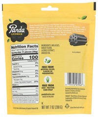 Panda Licorice Soft Chews Black, 7 Oz