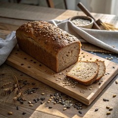Mestemacher Whole Grain Bread (Organic Three Grain, 17.6 oz, pack of 2