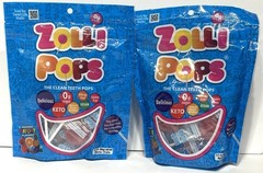 Zollipops Clean Teeth Lollipops, 14 Count (Pack of 2), Natural Fruit Variety NEW