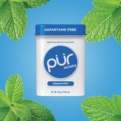 PUR Mints | Aspartame Free | Made with Xylitol | Sugar Free, Vegan, Gluten Free