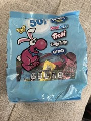 Nerds Assorted Easter Candy Mix 50 Ct Treat Size Nerds, Taffy, Sweetheart,Trolli