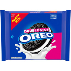 OREO Double Stuf Chocolate Sandwich Cookies, Party Size, 24.95 oz package