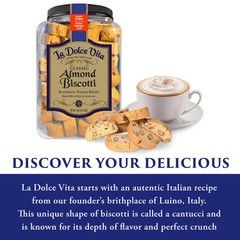 Tutti Gourmet Gluten Free Almond Biscotti, 9.9 oz Plant Based Vegan Biscotti