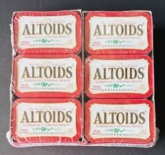 36 ALTOIDS Curiously Strong Mints Cinnamon 1.76-oz Tins (3 Packs of 12) BB: 4/27