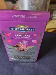 Ghirardelli Dark Chocolate Lava Cake Candy HEARTS Medium Bag – 4.1oz