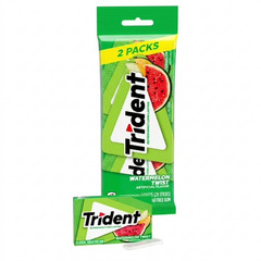Trident Watermelon Twist Sugar Free Gum 3 Packs x2 Xylitol Chewing Gum