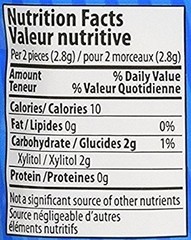 Pur Gum 55 Count (Pack of 3), Peppermint, 2.72 Ounce, 3 Bags