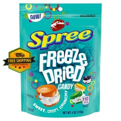 Spree Freeze-Dried Candy – Fruity Flavored, 4 oz Bag