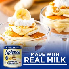 14 Oz No Sugar Added Sweetened Condensed Milk for Healthier Baking & Cooking