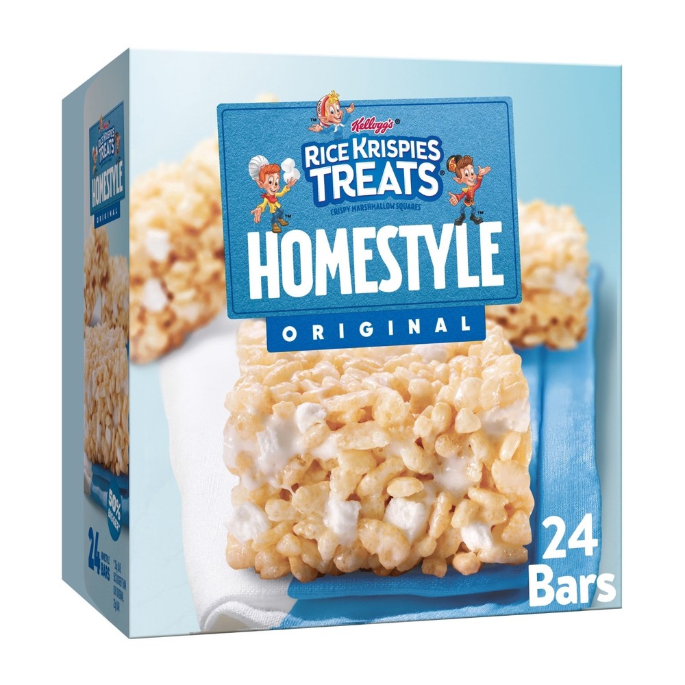 Rice Krispies Treats Homestyle Chewy Crispy Marshmallow Squares,27.9 oz,24 Ct.