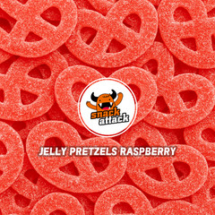 JELLY PRETZELS RASPBERRY – 4LB – 64OZ BAG – Best Price Candy – SHIPS FREE