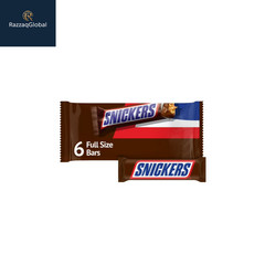 Snickers Full Size Chocolate Candy Bars – 11.16 oz (6 Pack)