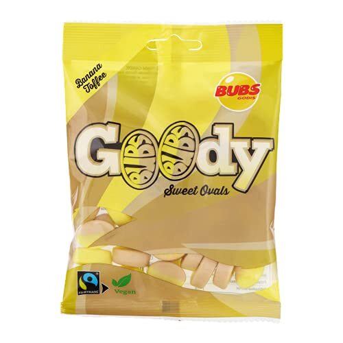 Candy Bubs Banana Caramel Fairtrade Sweet Treats 2 Pack 90g Total
