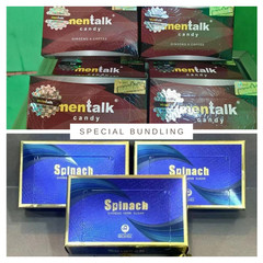 2 BOX SPECIAL BUNDLING Men Talk Candy + Spinach Sweet Hard Candy Gift Premium