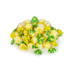 Italian Citrus Lemon Hard Candies and Sparkling Fizz Center, Natural Fruit Candi