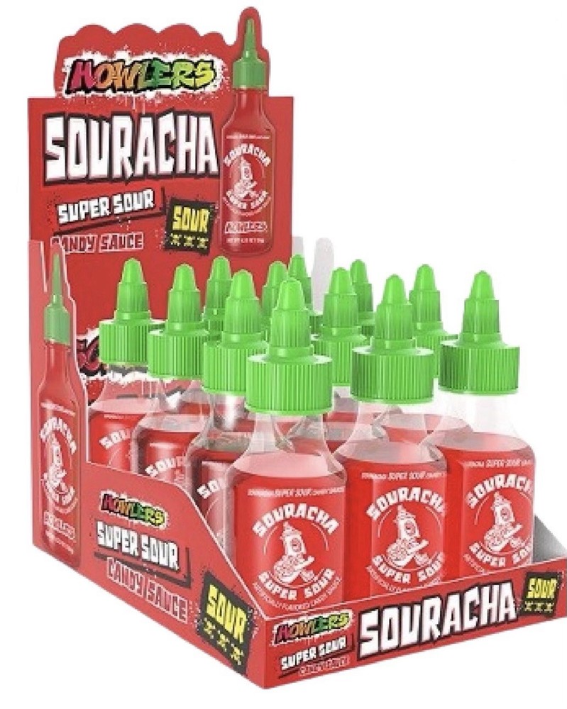 5x Bottles Howlers New Souracha Super Sour Liquid Candy Sauce | 4.23oz