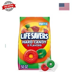 5 Flavors Hard Candy Party Size 50 oz Bag Summer Road Trip Essentials