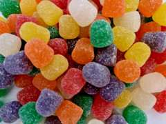 Spice Drops Sugar-Sanded Jelly Candy- TWO POUNDS- BULK CANDY