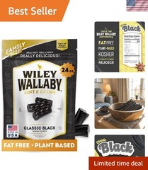 Soft & Chewy 24 Oz Australian Black Licorice Twists – Resealable Freshness Bag