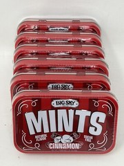 COASTAL BAY 6 Packs(6 tins)Cinnamon Mints 1.76oz 50g SugarFree MADE IN CANADA