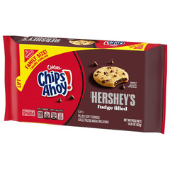 Chips Ahoy Chewy Cookies Hershey’s Fudge Filled 14.85 oz Family Size,Free Ship..