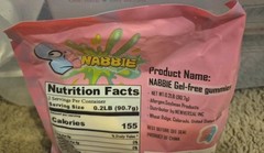 Nabbie Gel Free Swedish Gummies Mixed Berry 90g