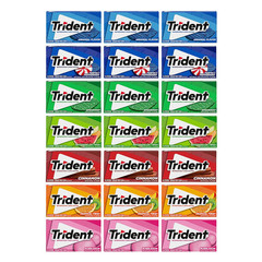 Sugar-Free Chewing Gum Variety Pack Candy, Assorted Flavors, 21 Packs of 14 Piec