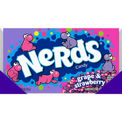 Nerds Candy, Grape & Strawberry Flavor, 5 Ounce Movie Theater Candy Boxes (Pack