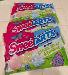 3x Sweetarts Chicks Ducks Bunnies Easter Sweet Sour Candy 10oz Bag Each (3 Pack)