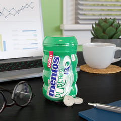 Pure Fresh Sugar Free Gum, Spearmint, 50 Piece Bottle, Pack of 4