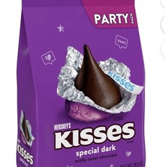Hershey Kisses Dark Chocolate 2 Pounds Candy Bulk Kosher Party Love Gluten Free
