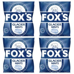 Fox’s Glacier Mints Hard Candy Pack of 4 200g Natural Mint Flavor Sweets
