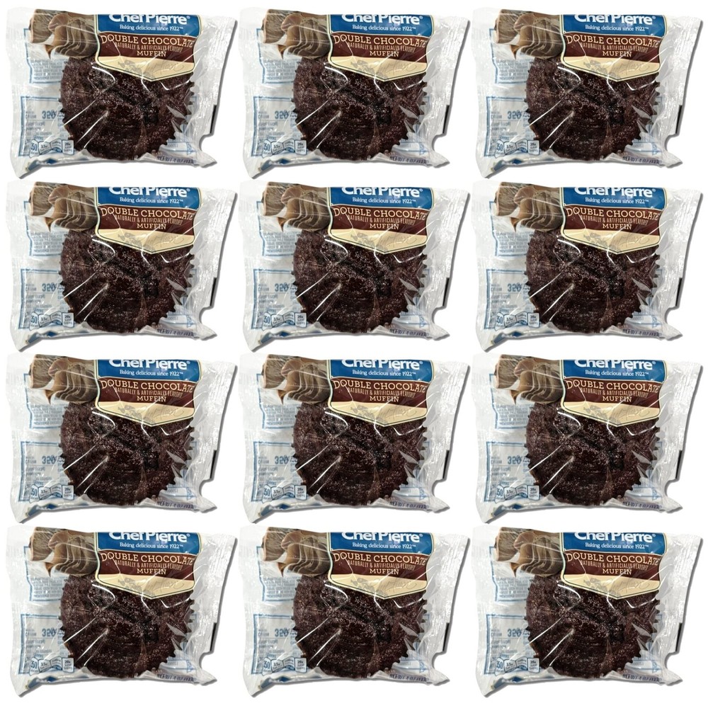 Chef Pierre Double Chocolate Muffins Individually Wrapped Value Pack | 4 Ounce