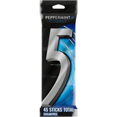 Peppermint Cobalt Sugar Free Gum – 45 Sticks to Boost Gaming Focus & Freshness