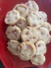 Keto Raspberry White Chocolate Chip Cookies * Gluten Free * Diabetic Friendly *