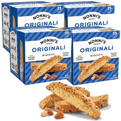 Almond Biscotti Cookies Italian Coffee Snack Crunchy Twice Baked Individually Wr