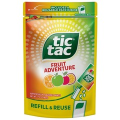 Tic Tac Bulk Fruit Adventure Refill Bag, On-the-Go 17.2 Ounce (Pack of 1)