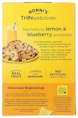Almond Thins 4oz Lemon Blueberry Crunchy Crisps Kosher Vegetarian Snack Box