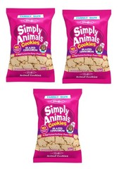 3 Bags Stauffer’s Iced Animal Cookies, 20 oz Each – Pink & White Frosted Animal
