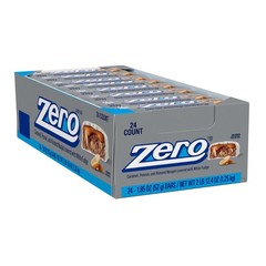 White Fudge, Caramel, Peanut and Almond Nougat Candy Bars, 1.85 oz (24 Count)