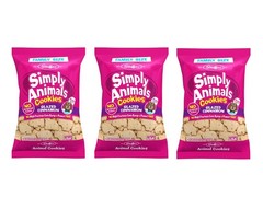 3 Bags Stauffer’s Iced Animal Cookies, 20 oz Each – Pink & White Frosted Animal