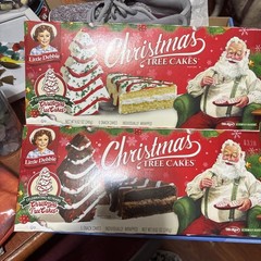 Little Debbie Christmas Tree Snack Cakes Unopened Boxes 1 Box Chocolate 1 White