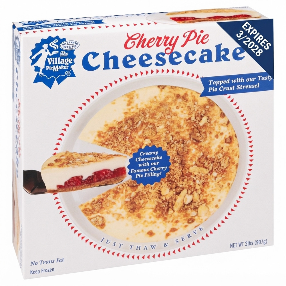 Village Piemaker, Cherry Pie Cheesecake 2 Lb