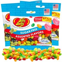 Sugar Free Jelly Beans Sugar-Free Chewy Candies in Assorted Fruity Flavors Lo…