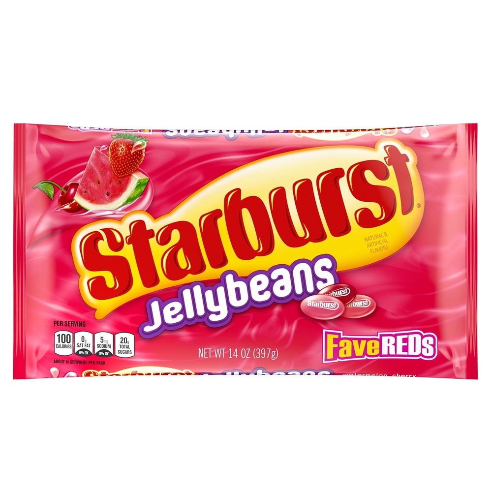 Starburst Jelly Beans FaveReds – 14.0 oz 2pk Best By 1/27