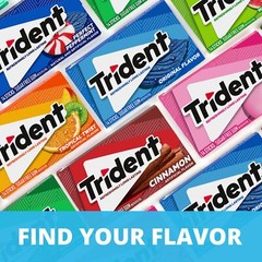 Trident Original Flavor Sugar Free Gum 12 Packs of 14 Pieces (168 Total Pieces)