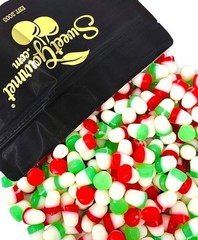 SweetGourmet Christmas JuJu Bells | Red White Green Bulk Candy | 1 Pound 1Lb